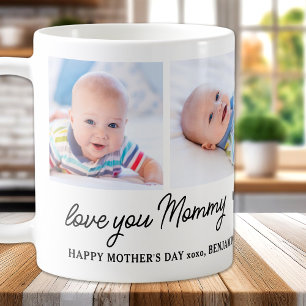 Taza De Café Te quiero, mamá Personalizado 4. Foto del Día de l