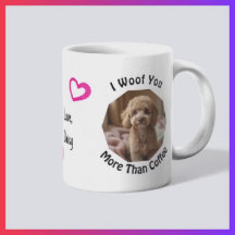 Te quiero más que café Perro Mamá Amor Foto