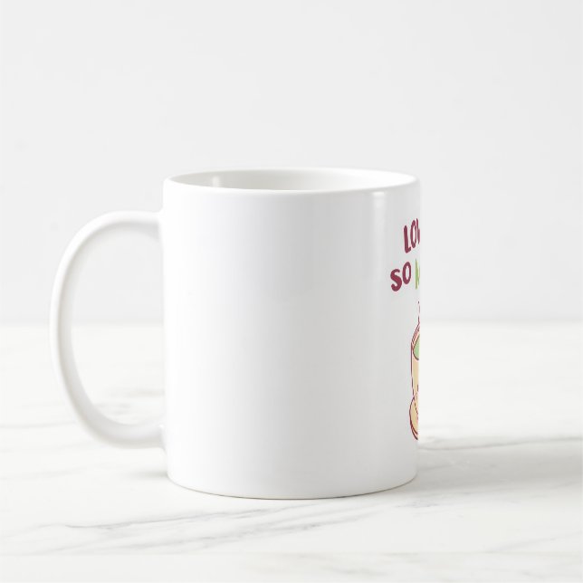Taza De Café Te quiero tan a Matcha Tea Pun (Izquierda)