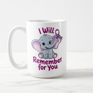 Taza De Café Te recordaré el elefante Alzheimer