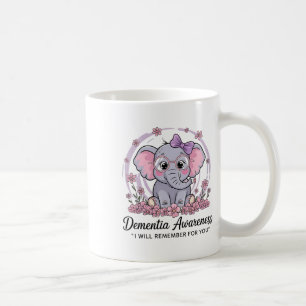 Taza De Café Te recuerdo por ti Elefante lindo Conciencia sobre