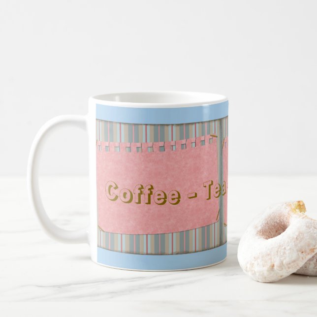 Taza de café té relájate repite (Con donut)