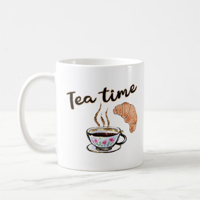 Taza De Café Té time Mug, té fiesta mag, accesorios para el fie (Izquierda)