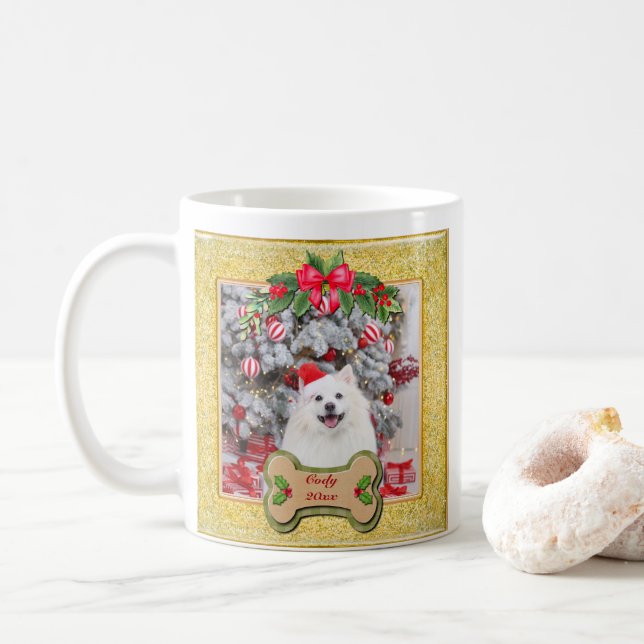 Taza De Café Te Woof Un Feliz Regalo De Perro Personalizado De  (Con donut)