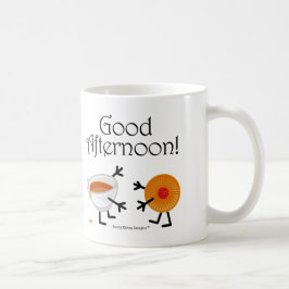 Taza De Café ¡Té y galleta - buena tarde!
