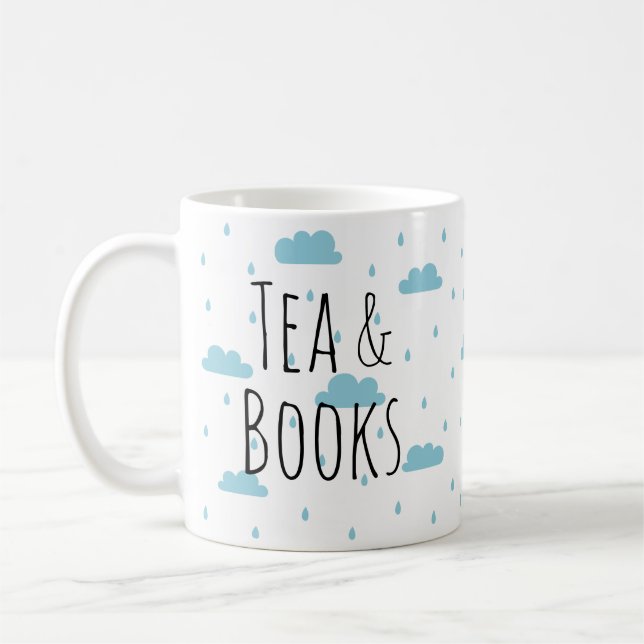 Taza De Café Té y libros (Izquierda)