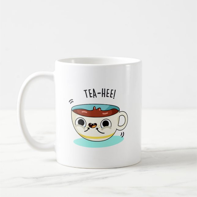 Taza De Café Tea Hee Funny Tea Cup Pun (Izquierda)