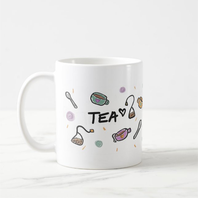 Taza De Café Tea Lovers Mug, Illustration  (Izquierda)