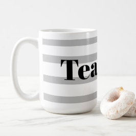 Taza De Café Tea Mug clásica - Gris Hoops