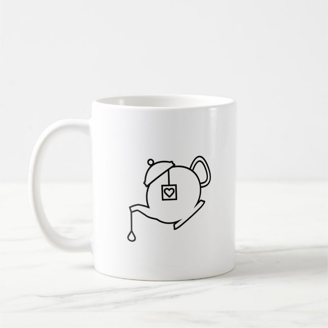 Taza De Café Tea Pot Mug (Izquierda)