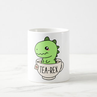 Taza De Café Tea-Rex Cute T-Rex Dinosaur Kawaii Funny Dino Pun