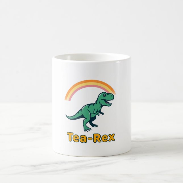 Taza De Café Tea-Rex Funny Tyrannosaurus (Centro)