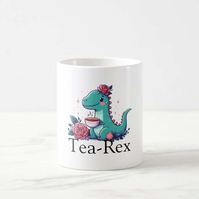 Taza De Café Tea Time with a Dino (Centro)