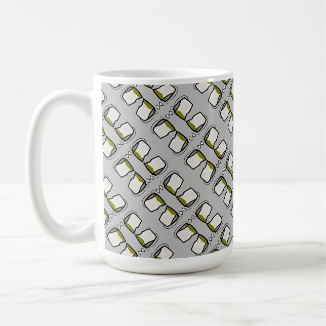 Taza De Café Teabag Tea Digital Art Design (Izquierda)