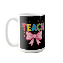 Teach Coquette Bow Crayon Teachers Kids Gracioso