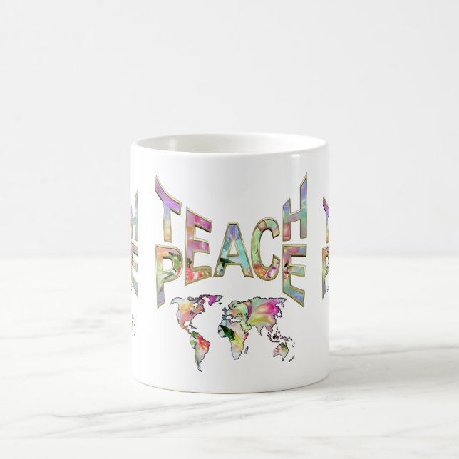 Taza De Café Teach Peace (Centro)