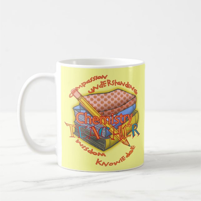 Taza De Café Teacher de Química Motto (Izquierda)
