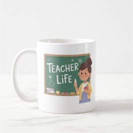 Taza De Café Teacher Life Cute Teacher Chalkboard Coffee Mug Te