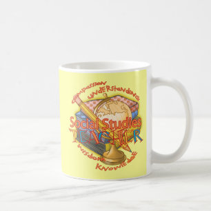 Taza De Café Teacher Motto de Estudios Sociales