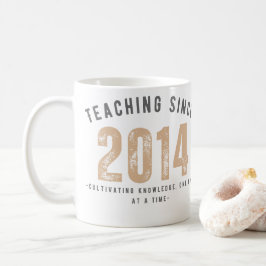 Taza De Café Teacher Mug | Teaching Since 2014