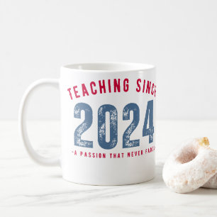 Taza De Café Teacher Mug   Teaching Since 2024
