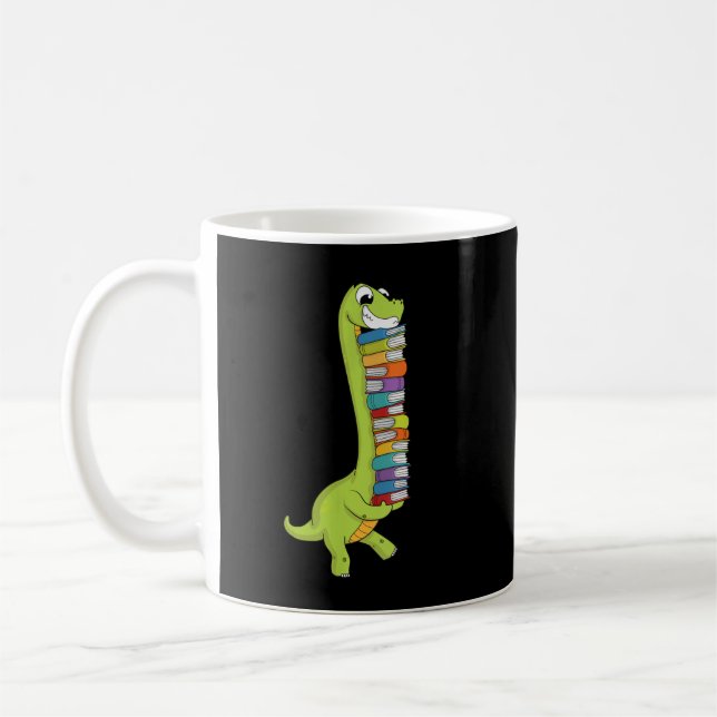 Taza De Café Teachersaurus Dinosaur Teacher Shirt Dino Leer (Izquierda)