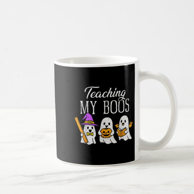Taza De Café Teaching My Boos Ghost Teacher Halloween Soky Educ (Derecha)