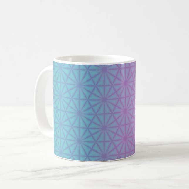 Taza De Café Teal and pale purple gradient  (Anverso izquierdo)
