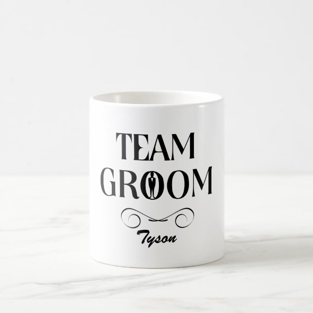 Taza De Café Team Groom - Gracioso Groomsmen Mug (Centro)