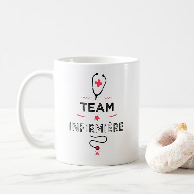 Taza De Café Team infirmiere (Con donut)