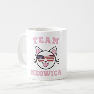 TAZA DE CAFÉ TEAM MEOWICA GATO DIVERTIDO AMANTE AMERICANO TOKIO