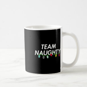 Taza De Café Team Naughy Nice Funny Navidades de vacaciones en 