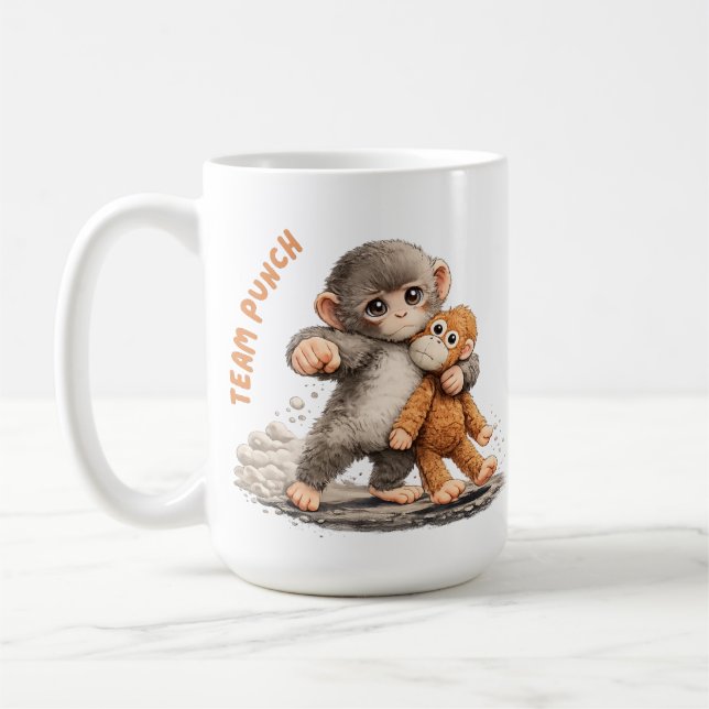Taza De Café Team Punch - Baby Monkey Punch, equipo de golpe de (Izquierda)