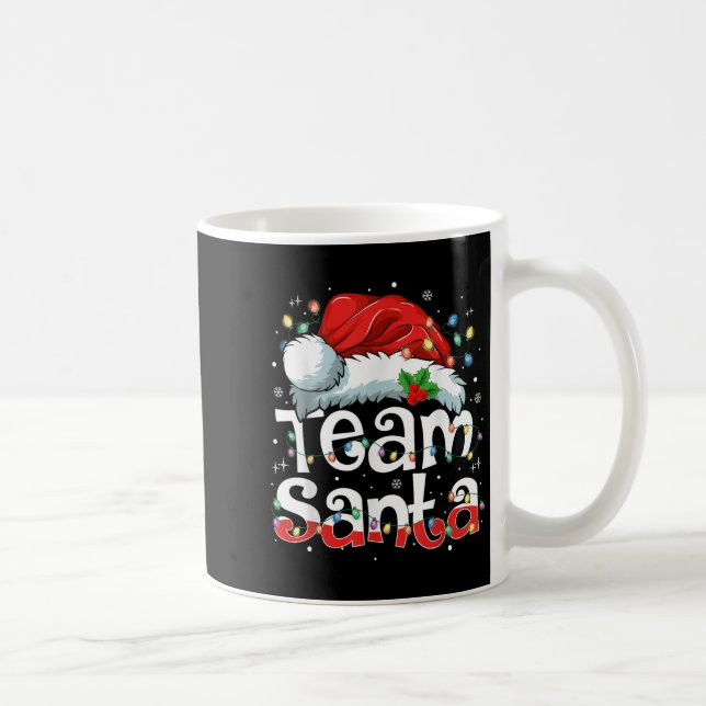Taza De Café Team Santa Claus Christmas Family Matching Pajama  (Derecha)