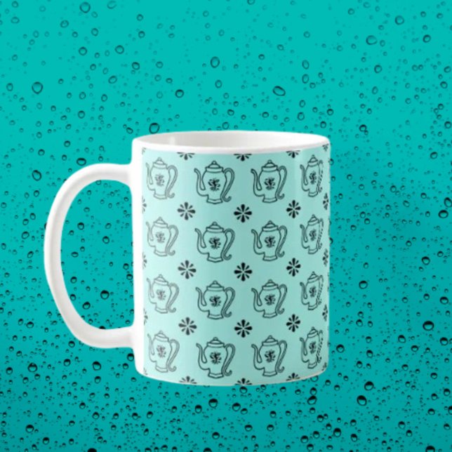 Taza De Café Teapot and Botanical (Subido por el creador)