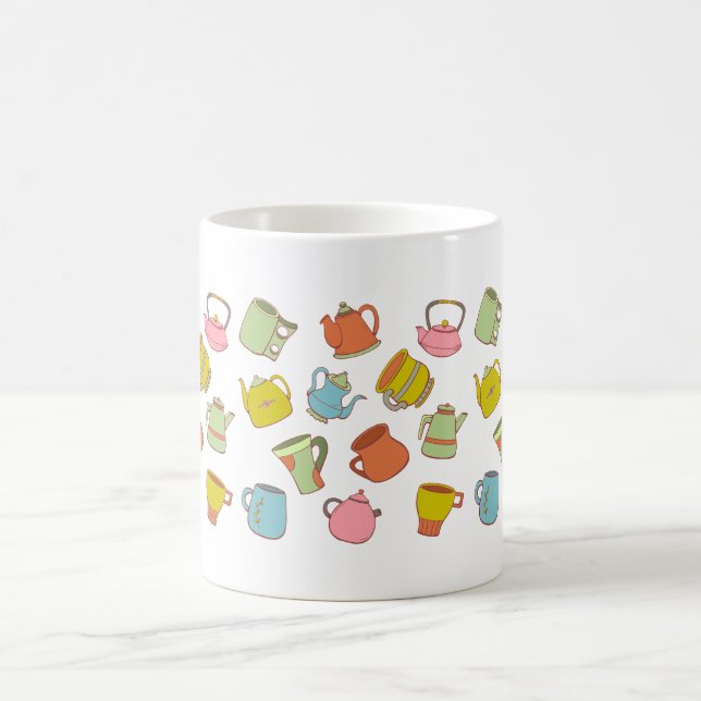 Taza De Café Teapot & Cup Pattern  (Centro)