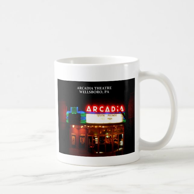 TAZA DE CAFÉ TEATRO DE LA ARCADIA - WELLSBORO, PENNSYLVANIA (Derecha)