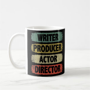 Taza De Café Teatro Vintage Para El Director Del Productor Escr