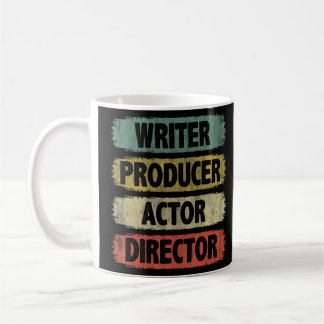 Taza De Café Teatro Vintage Para El Director Del Productor Escr