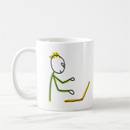 Taza De Café Tech Guy Stickman