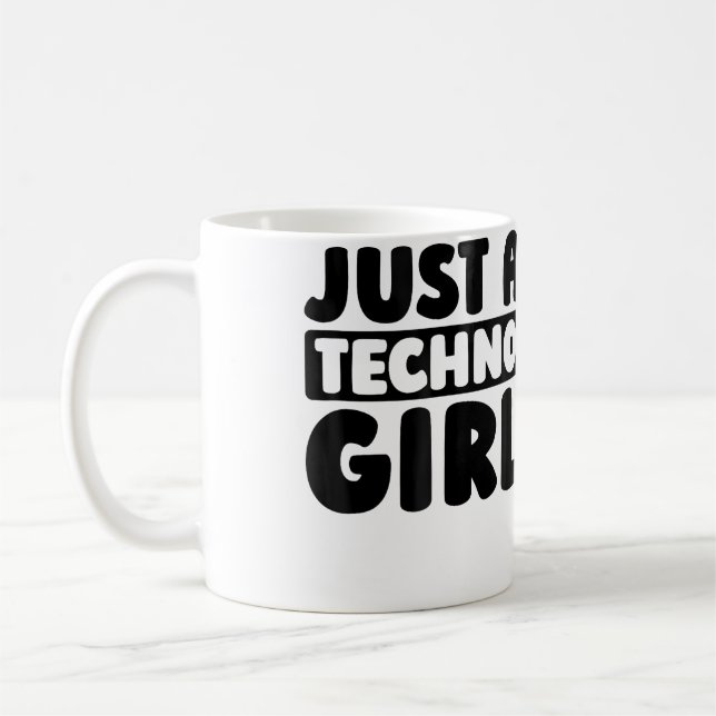 Taza De Café Techno Clubbing Raver Electro Rave Just A Techno G (Izquierda)