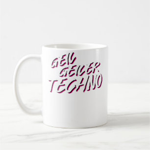 Taza De Café Techno Edm House Música Electro Ácida