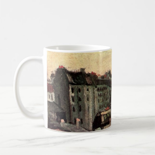 Taza De Café Techos y pilas de casas de Vincent van Gogh (Izquierda)