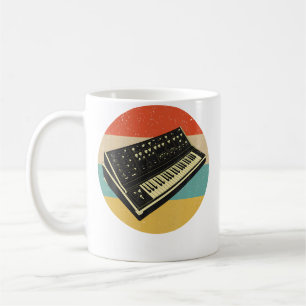 Taza De Café Teclado de sintetizador modular retro analógico Sy