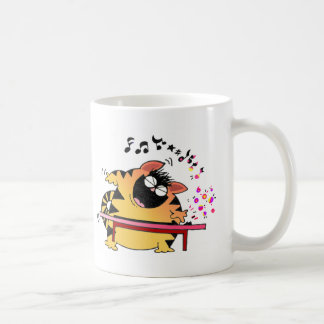 Taza De Café Teclado gordo del juego del gato