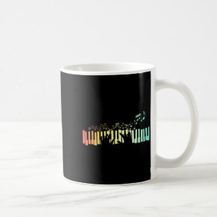 Taza De Café Teclas Anist Notas Musicales Año