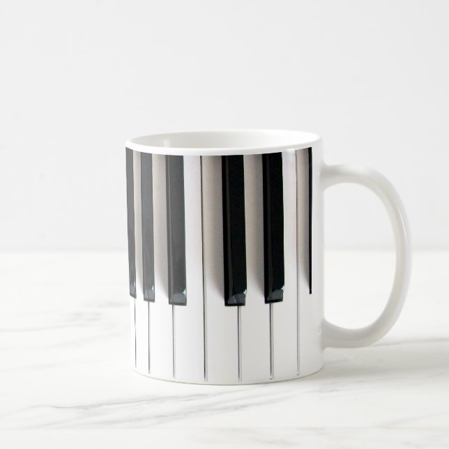 Taza De Café teclas de piano (Derecha)