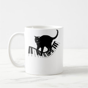 Taza De Café Teclas de piano divertidas regalo hombres mujeres