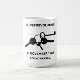 Taza De Café Teclas tintineando - símbolo de la revolución de t