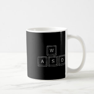 Taza De Café Teclas Wasd Para Jugador De Pc Regalo De Juego De
